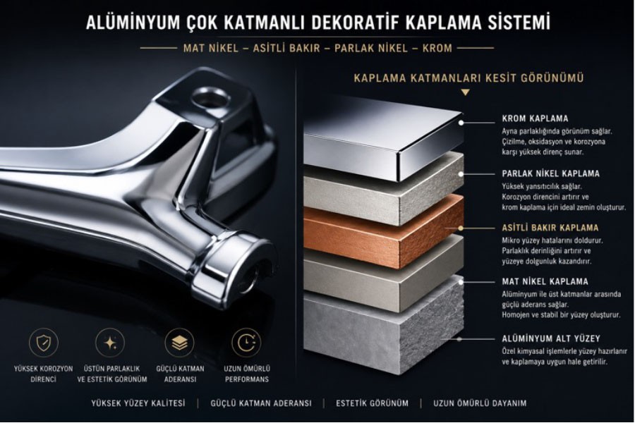 Alüminyum için Çok Katmanlı Dekoratif Kaplama Prosesi - 1